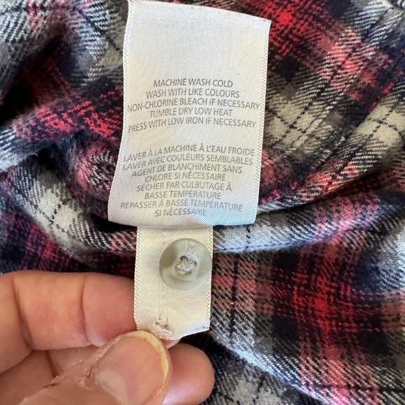 Blue Harbor Men's Red Plaid Cotton Flannel Button Up Shirt Long Sleeves Size XXL - Picture 9 of 14